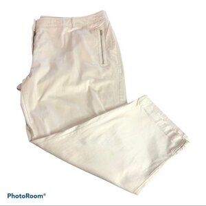 Addition Elle 7/8 Tan Capris Size 24 NWT Brand New